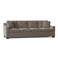 Latitude Run® Aceyon 102" Square Arm Sofa w/ Reversible Cushions Wood/Polyester in Brown | 35 H x 102 W x 38 D in | Wayfair