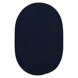 Blue/Navy 108 x 0.5 in Area Rug - Red Barrel Studio® Coletti Port Royale Braided Navy Area Rug Polypropylene | 108 W x 0.5 D in | Wayfair