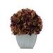 Gracie Oaks Hydrangea Floral Arrangements in Vase Fabric | 11 H x 10 W x 10 D in | Wayfair F5D2D8FA19FA42C2B76A417E25852BB1