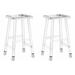 Everly Quinn Nohoff Counter Stool Plastic/Acrylic in Gray | 26 H x 12 W x 16 D in | Wayfair 134F03AB43174E5BB46CD98F8CFE493B