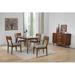 Langley Street® Phyllida 6 Piece Dining Set Wood in Brown | 30" H x 60" L x 36" W | Wayfair 77F1CB96C47F4C369D3F5AFC94011F2D