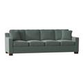 Latitude Run® Aceyon 102" Square Arm Sofa w/ Reversible Cushions Wood/Polyester in Green | 35 H x 102 W x 38 D in | Wayfair