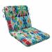 Latitude Run® Abelino Outdoor Seat/Back Cushion Polyester in Blue/Gray/Green | 3 H x 21 W in | Wayfair D1106550E1524624BD78FFD0D40CBDE3