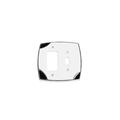 Salo Art Design Techno Receptacle 2-Gang Toggle Light Switch/Rocker Combination Wall Plate in White | 5.4375 H x 5.4375 W x 0.3125 D in | Wayfair