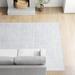 Gray/White 72 x 0.28 in Area Rug - Sand & Stable™ Thomaston Ivory/Silver Rug Viscose/Cotton/Wool | 72 W x 0.28 D in | Wayfair