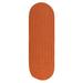Orange 24 x 0.5 in Area Rug - Ebern Designs Abygale Braided Rug Polypropylene | 24 W x 0.5 D in | Wayfair 0E09F436F1B44542BE559409134EE244