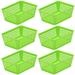 Rebrilliant Storage for Office Drawer Plastic Basket Set Plastic in Green | 2.25 H x 6 W x 4.5 D in | Wayfair 1C5DE8BEF6124DA09297DAFE6004B29B