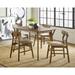 Corrigan Studio® Peckham 5 - Piece Dining Set Wood/Upholstered in Brown | Wayfair 0EFE0B096D84447BB5E75D4A0BC31699