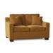 Latitude Run® Aceyon 56" Square Arm Loveseat w/ Reversible Cushions Wood/Polyester in Orange/Brown | 35 H x 56 W x 38 D in | Wayfair