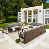 Steelside™ Moby Patio 13 Piece Rattan Sofa Seating Group w/ Cushions Synthetic Wicker/All - Weather Wicker/Metal/Wicker/Rattan | Wayfair