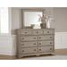 Canora Grey Cutlerville Bureau 9 Drawer 62" W Solid Wood Chest Wood in Gray | 44.25 H x 62 W x 19 D in | Wayfair 3A09C006C55D4A0F874809E3AB852E45