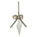 The Holiday Aisle® Bow Spindle Hanging Figurine Ornament in Gray/White | 6 H x 3 W x 3 D in | Wayfair CFE8E3E6C015412AB2AE55BE28C8B55D