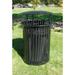 Wausau Tile Inc 25 Gallon Trash Can Stainless Steel in Gray/Black | 41 H x 26 W x 26 D in | Wayfair MF3214-728