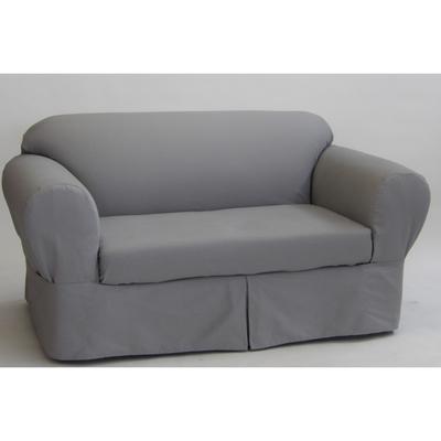 Twill 2-Pc. Slipcover by Classic Slip Covers, Inc. by Classic Slipcovers in Gray (Size SOFA)