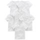 Simple Joys by Carter's Baby-Jungen Side-snap Short-Sleeve Infant-and-Toddler-Button-down-Shirts, Weiß, 0-3 Monate (6er Pack)