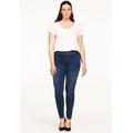 Plus Size Women's 4-Pocket Stretch Jeggings by ellos in Indigo (Size 18)