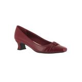 Wide Width Women's Waive Pump by Easy Street® in Red (Size 8 W)