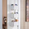 Over The Door 3 Tier Basket Storage by BrylaneHome in White