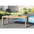 Halice - Table de jardin 6/8 personnes - denver 220 x 100 cm en bois Teck - Marron