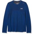 Under Armour Men's Seamless Long Sleeve Workout T-Shirt Crew Neck Sweatshirt, Graphite Blue (581)/Electric Blue, Medium