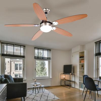 Etc-shop - led Deckenventilator Deckenlampe Vor Rücklauf 3 Stufen Zugschalter Wohnzimmerlampe, Image