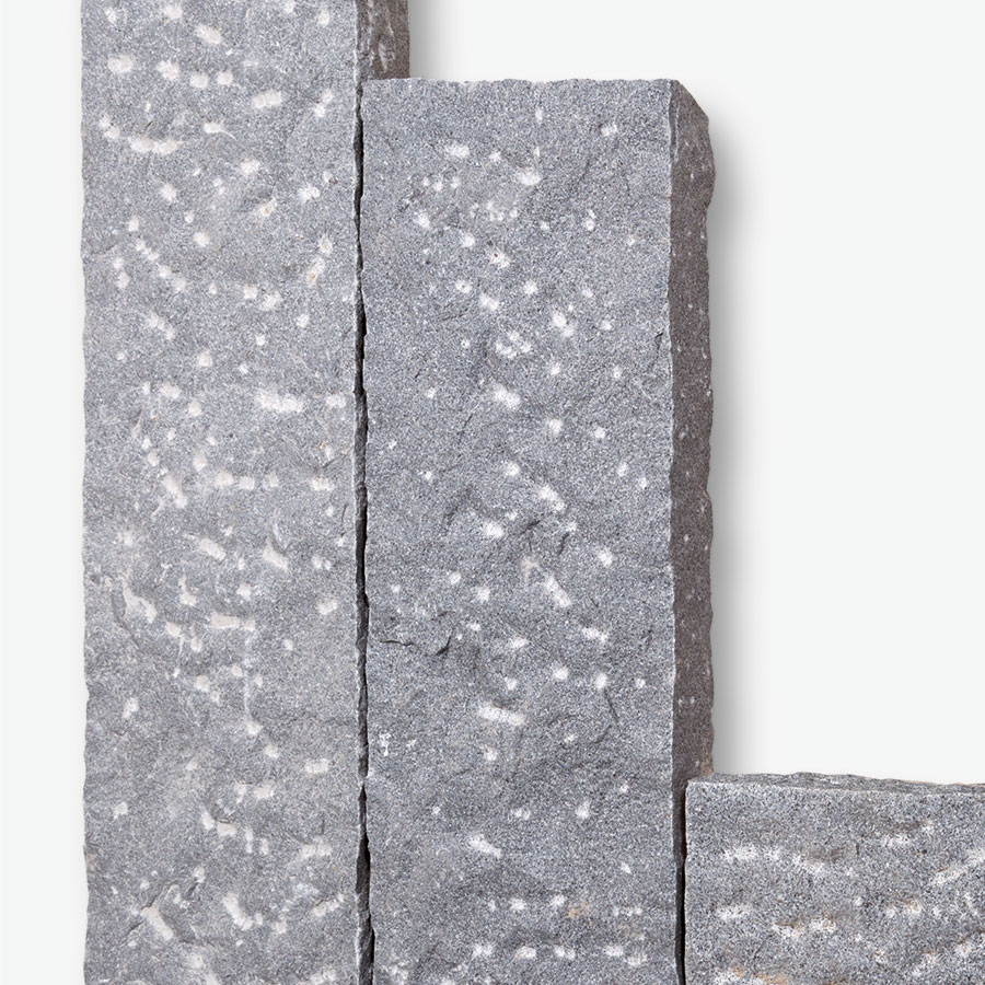 Seltra Natursteine Palisaden GALA RUSTIQUE Granit anthrazit Herkunft China, 10x25 cm, 50 cm Image