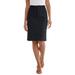 Plus Size Women's True Fit Stretch Denim Short Skirt by Jessica London in Black (Size 20)