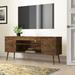 Wrought Studio™ Jomarcus TV Stand for TVs up to 60" Wood in Brown | Wayfair 967CD875861C45439AFD4820FA622567