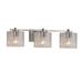 Justice Design Group Fusion 24 Inch 3 Light Bath Vanity Light - FSN-8443-30-SEED-NCKL-LED3-2100