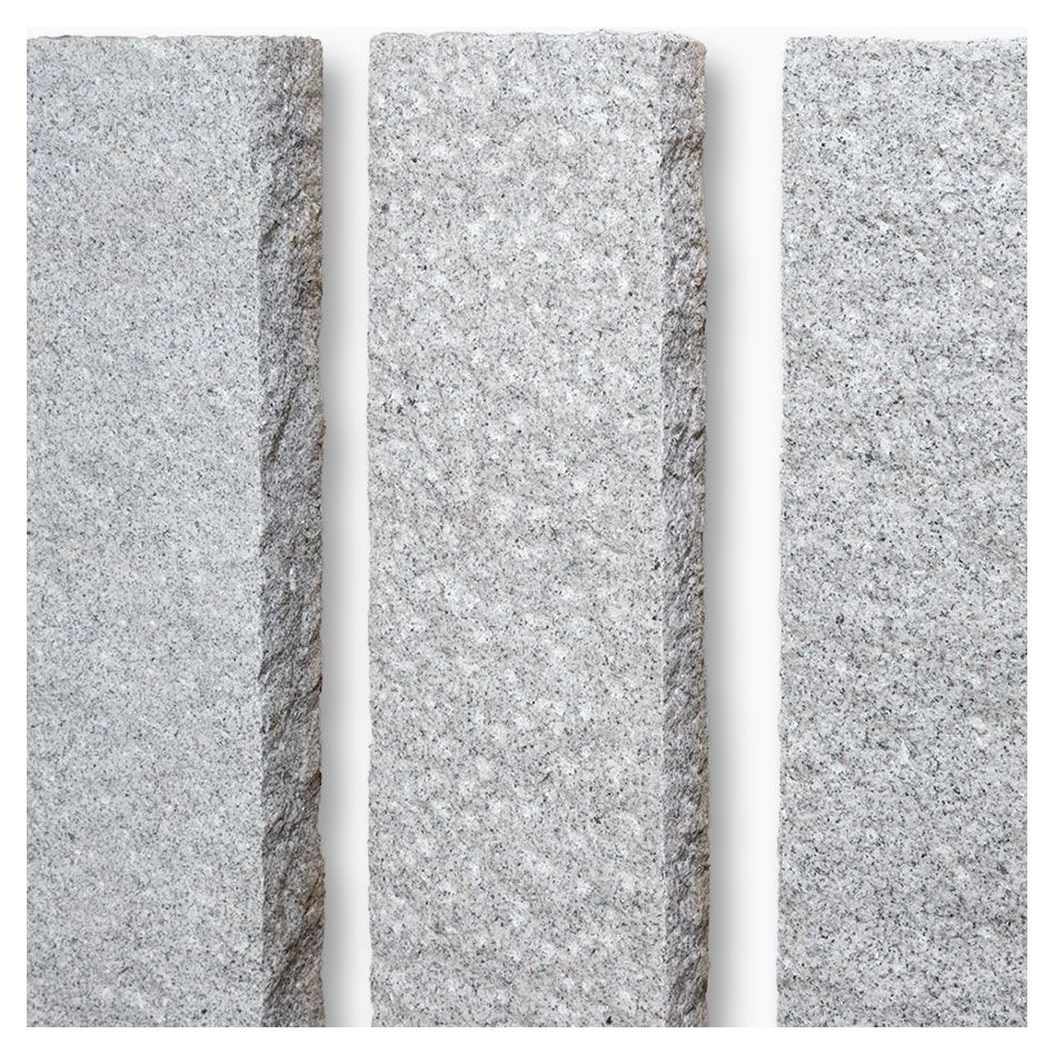 Seltra Natursteine Palisaden multi BRAVO RUSTIQUE Granit edelgrau Herkunft China, 10x30x100 cm Image