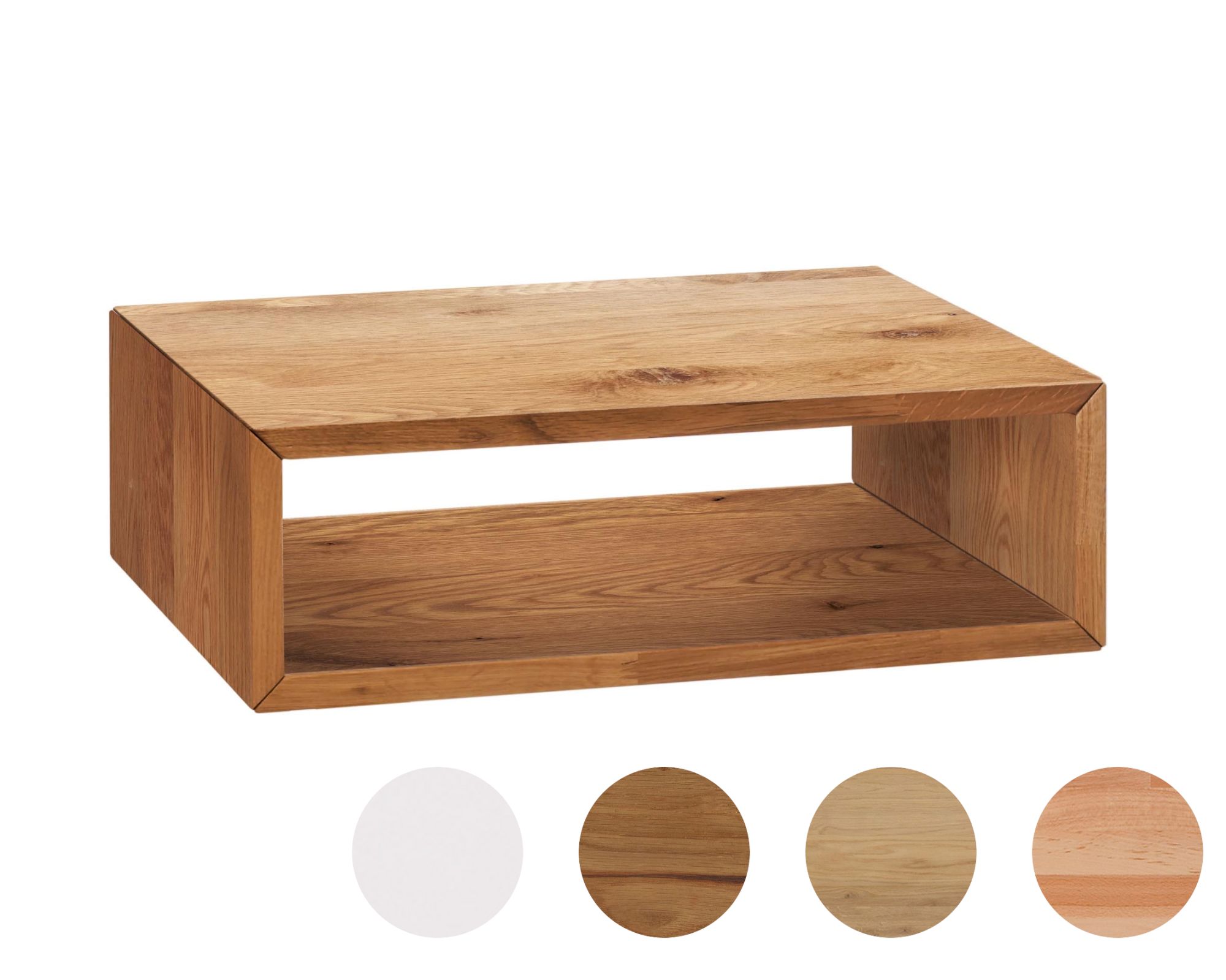 Hasena Nachttisch Akai Buche weiss deckend