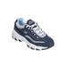 Women's The D'Lites Life Saver Sneaker by Skechers in Navy Medium (Size 9 1/2 M)