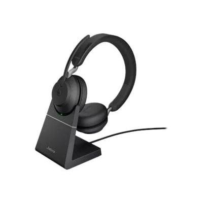Jabra Evolve2 65 Link380c MS Stereo Wireless Noise-Isolating Headset with Stand