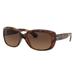 Ray-Ban RB4101 Jackie Ohh Sunglasses - Women's Light Brown Gradient Black Lenses RB4101-642-43-58