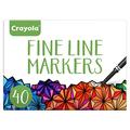 Crayola Fine Line Marker Set, Multi-Colour, 40 Count (Pack of 1)