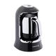 Korkmaz A860-07 Kahvekolik Coffee Machine Black/Chrome, Up to 4 Cups, Anti-Overflow Sensor, Dehydration Sensor