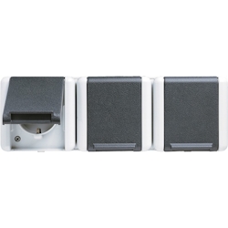 Jung SCHUKO-Steckdose 3-fach 8230 W 8230W Image
