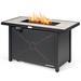 Costway 42 Inch 60000 BTU Propane Fire Pit Table with Ceramic Tabletop