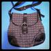 Coach Bags | Black And Gray Signature Coach Print Crossbody | Color: Black/Gray | Size: Os