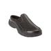 Wide Width Women's The Traveltime Slip On Mule by Easy Spirit in Black (Size 7 1/2 W)