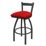 Holland Bar Stool 821 Catalina Low Back Swivel Bar Stool Upholstered/Metal in Gray | 39 H x 18 W x 18 D in | Wayfair 82130PW011