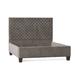 My Chic Nest Leigh Upholstery Platform Bed Upholstered/Velvet/Polyester/Cotton/Linen in Gray | 65 H x 64 W x 87 D in | Wayfair 563-103-1120-Q
