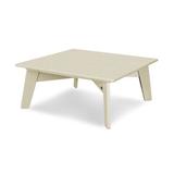 POLYWOOD® Riviera Plastic Outdoor Coffee Table Plastic in Brown | 15 H x 34.75 W x 34.75 D in | Wayfair CTMX35SA