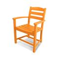 POLYWOOD® La Casa Café Dining Outdoor Arm Chair Plastic/Resin in Orange/Yellow | 34 H x 24.5 W x 22 D in | Wayfair TD200TA