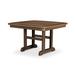 POLYWOOD® Nautical 31" Conversation Outdoor Table Plastic in Brown | 18.25 H x 31 W x 31 D in | Wayfair NCCT31TE