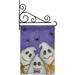 Breeze Decor 3 Ghosts 2-Sided Polyester 18.5 x 13 in. Flag Set in Blue/Gray | 18.5 H x 13 W in | Wayfair BD-HO-GS-112055-IP-BO-03-D-US12-SB