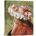 Vault W Artwork Head of a Young Girl in a Red Hat by Pierre-Auguste Renoir - Print on Canvas in Green/Pink/Red | 30 H x 23.94 W x 1.5 D in | Wayfair