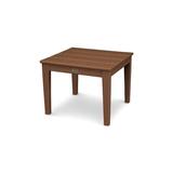 POLYWOOD® Newport 22" End Outdoor Table Plastic in Brown | 17 H x 22.25 W x 22.25 D in | Wayfair CT22TE