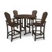 POLYWOOD® Palm Coast 5-Piece Round Farmhouse Bar Set Plastic | 48 W x 48 D in | Outdoor Furniture | Wayfair PWS261-1-MA