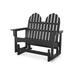 Trex Outdoor Cape Cod 48" Adirondack Glider Plastic/Resin in Black | 42 H x 48.25 W x 28 D in | Wayfair TXADGLCB